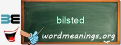 WordMeaning blackboard for bilsted